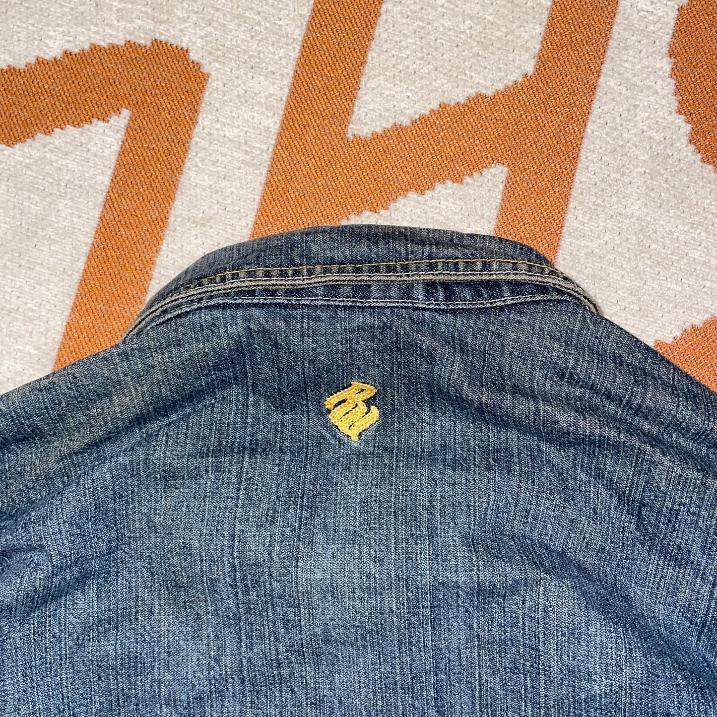 Rocawear 00s Denim Embroidered Jacket XL