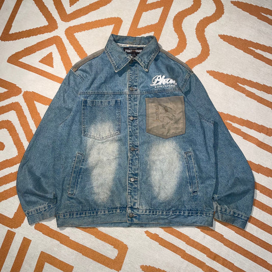 Phat Farm 00s Panelled Denim Jacket XXL