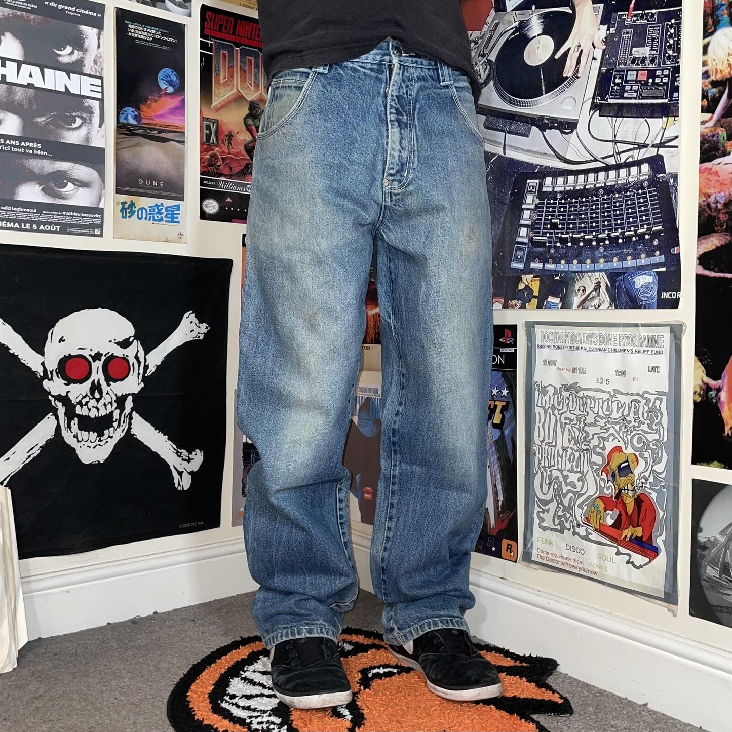 Southpole 00s Embroidered Baggy Jeans 31x31