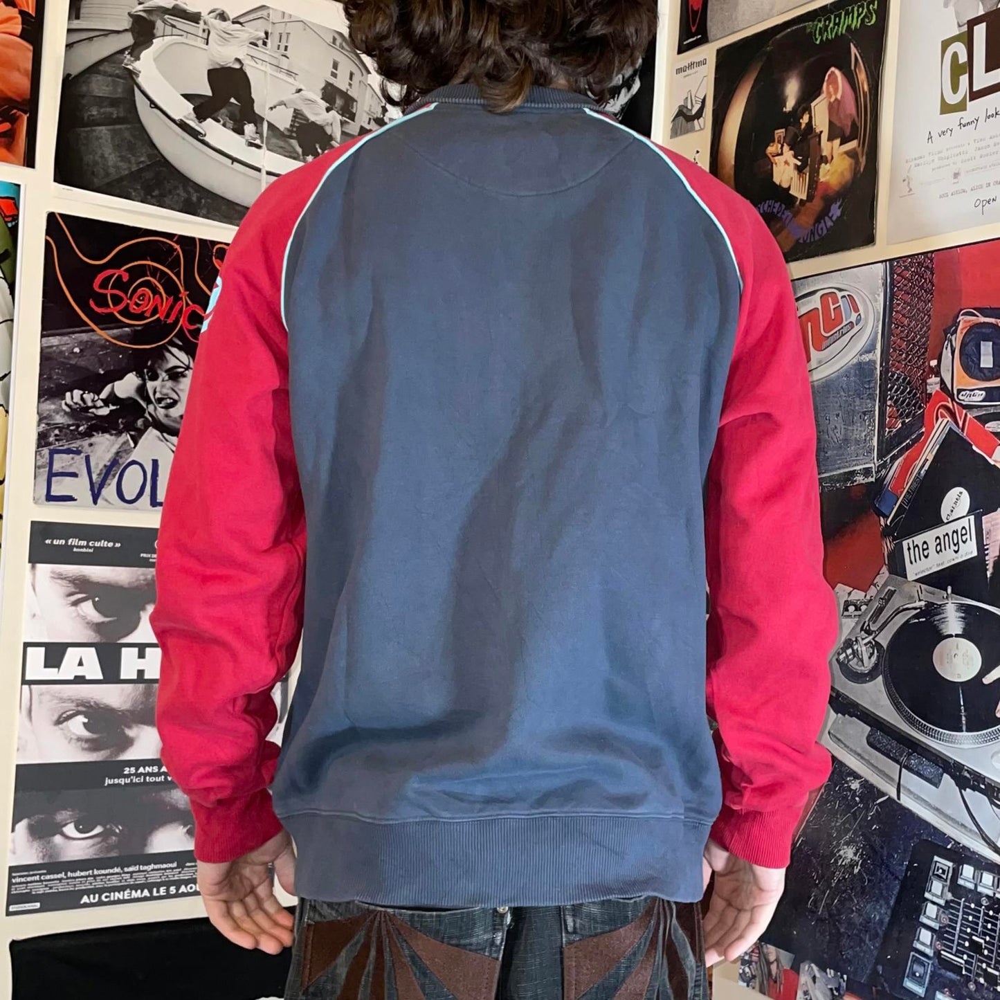 Quiksilver 00s Embroidered Surf Track Jacket M