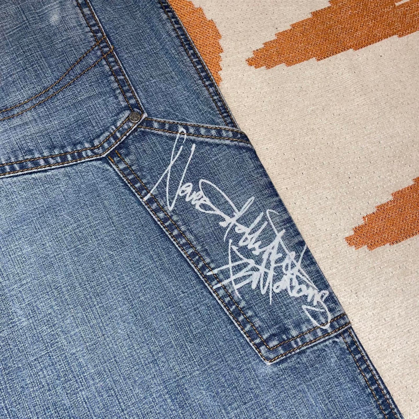 Billabong 90s Printed Baggy Jeans 34x30