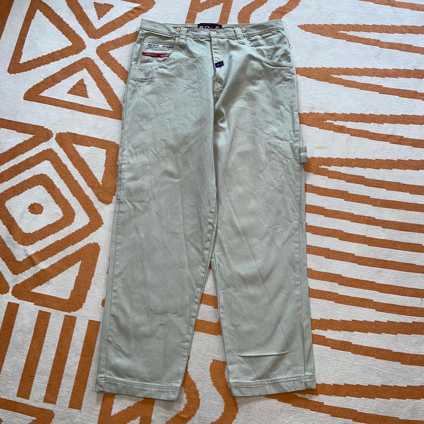 Boff 00s Embroidered Baggy Jeans 40x34