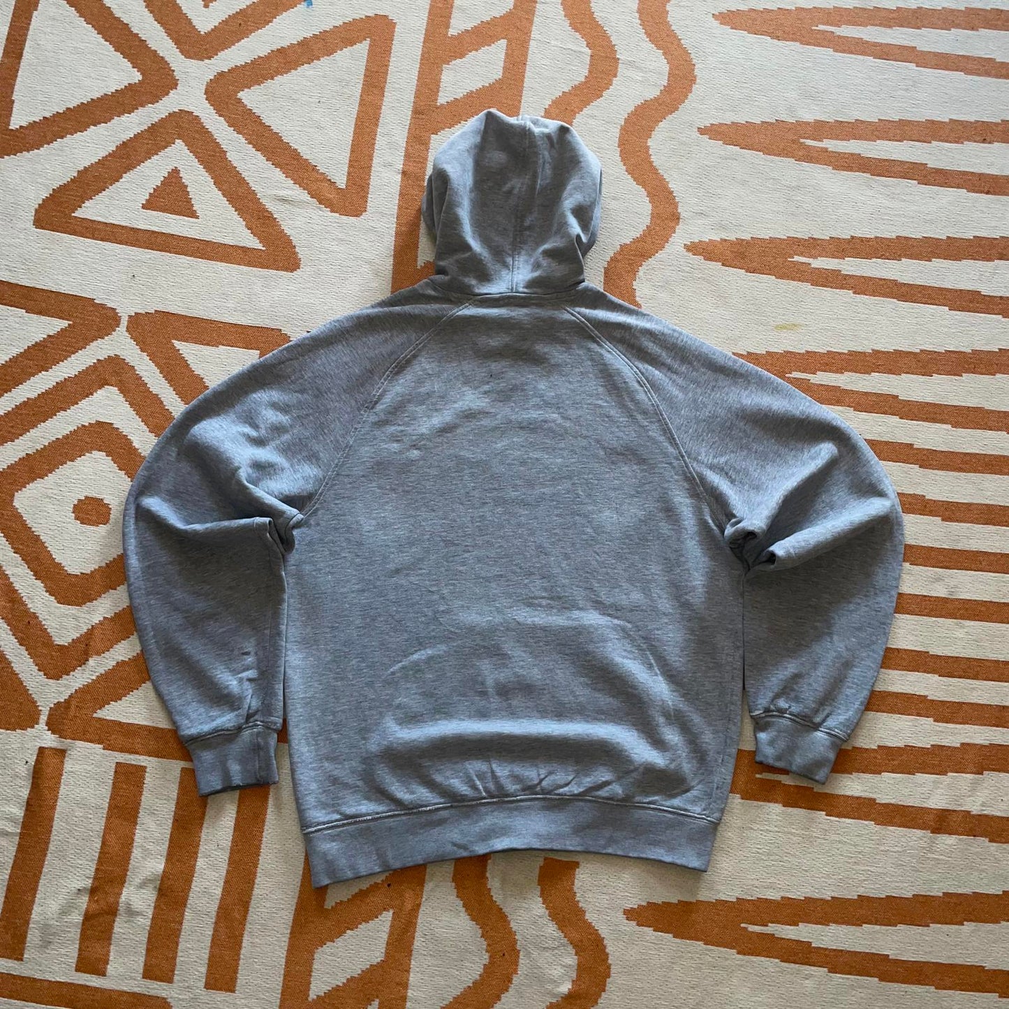 Nike 00s Grey Swoosh Hoodie M