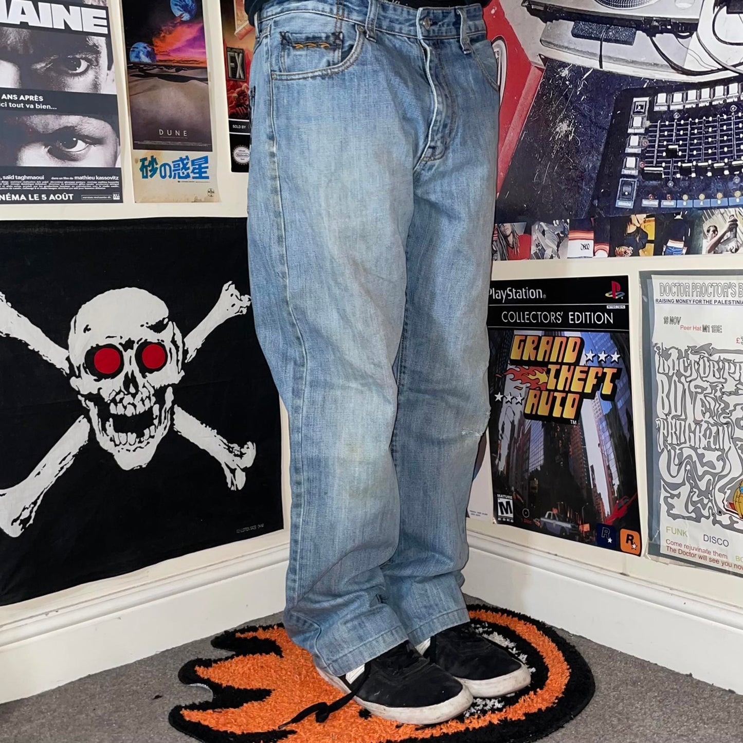Rip Curl 00s Embroidered Surf Jeans 34x32