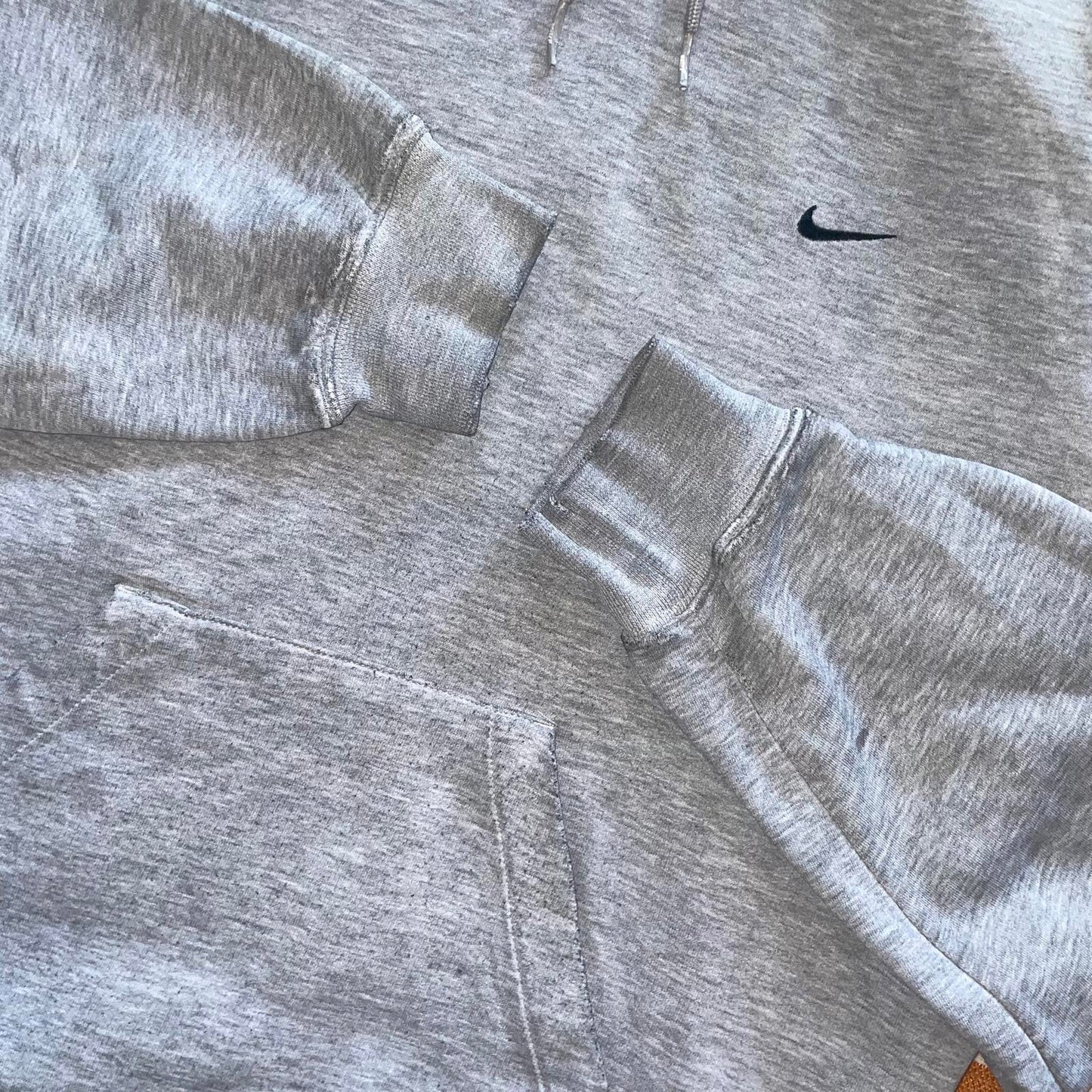 Nike 00s Grey Swoosh Hoodie M