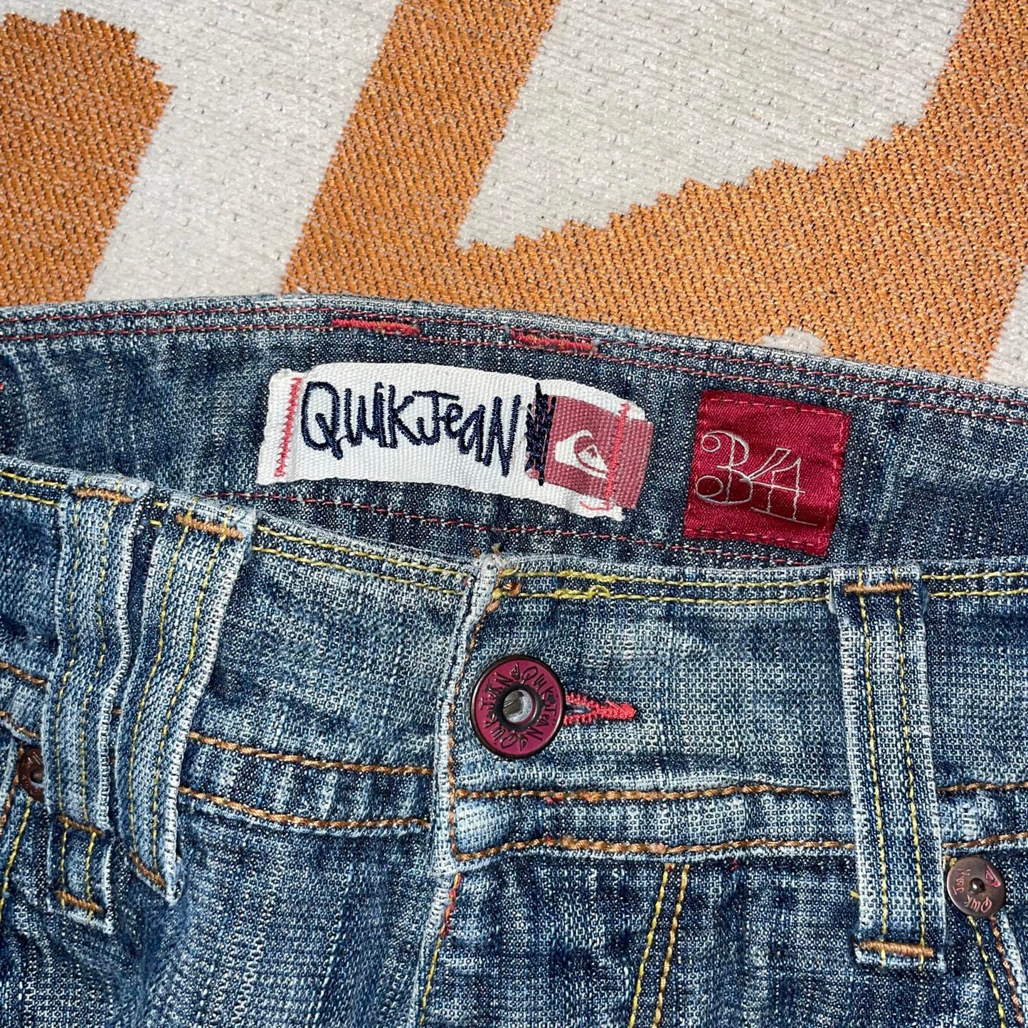 Quiksilver 00s Distressed Surf Jeans 34x32