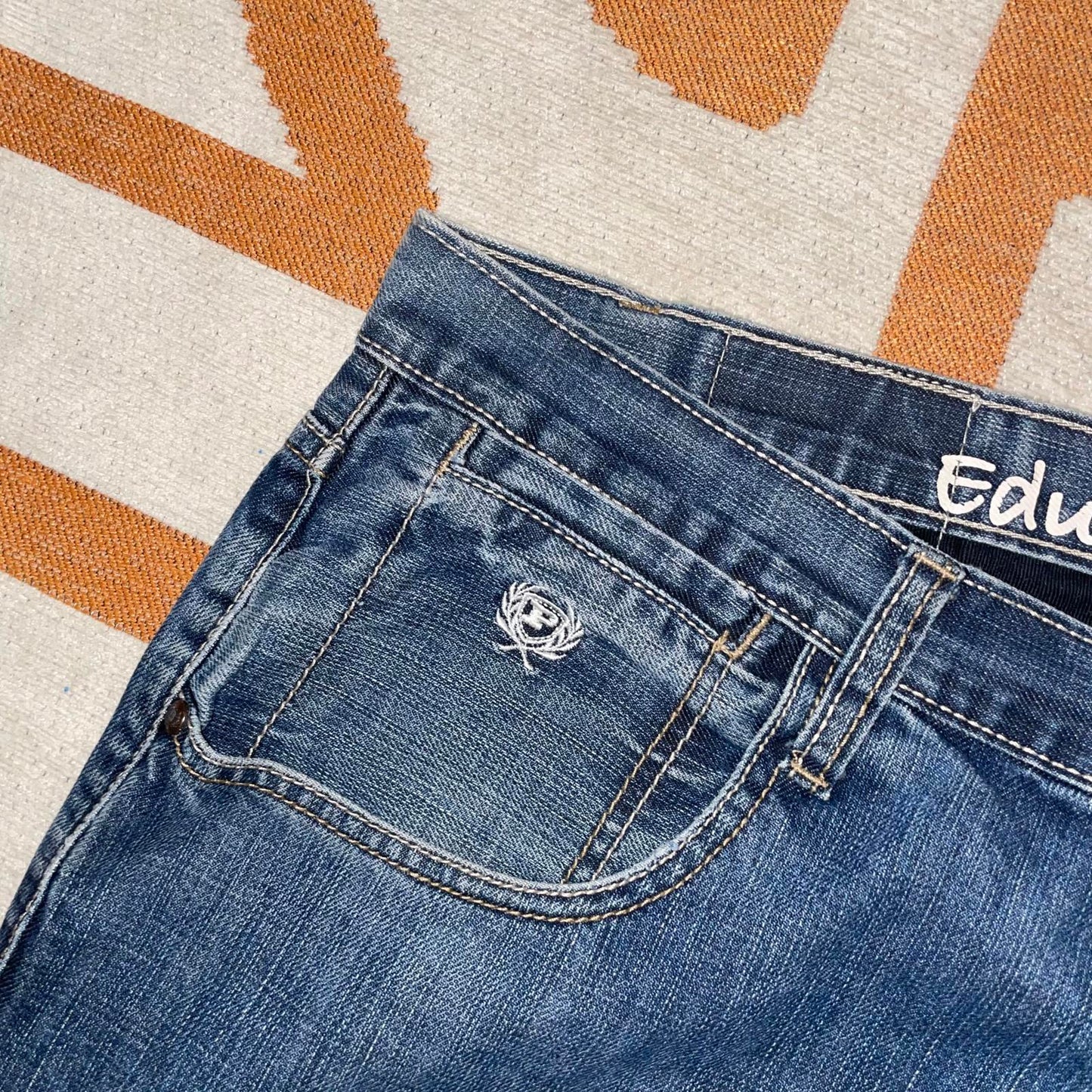 Phat Farm 00s Baggy Embroidered Jorts 44x13