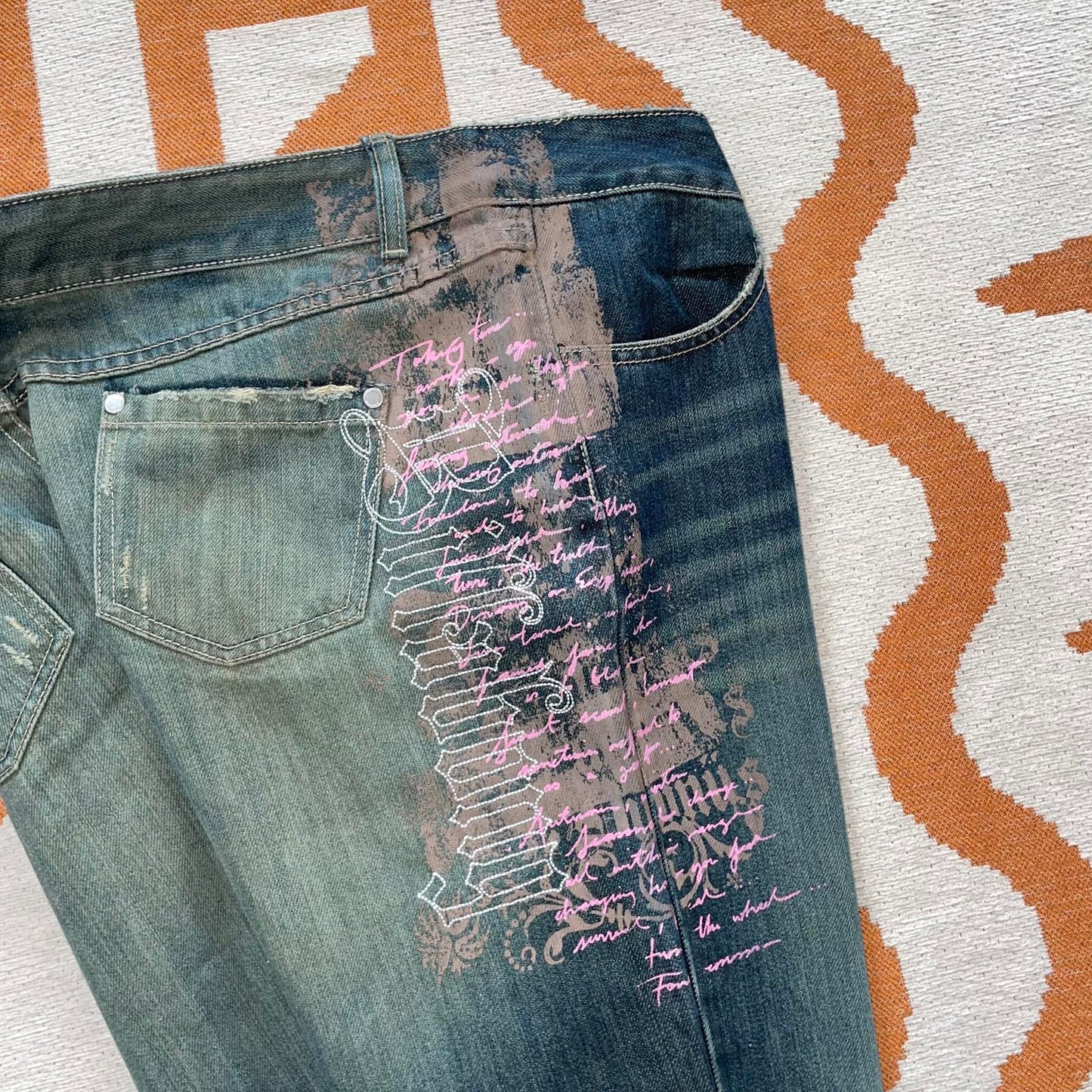 Billabong 00s Printed Graphic Jeans 34x32