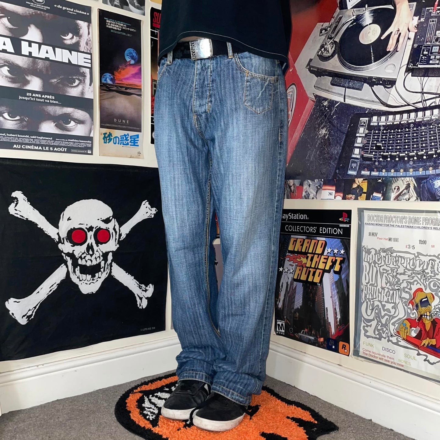 Billabong 00s Printed Pocket Jeans 34x32