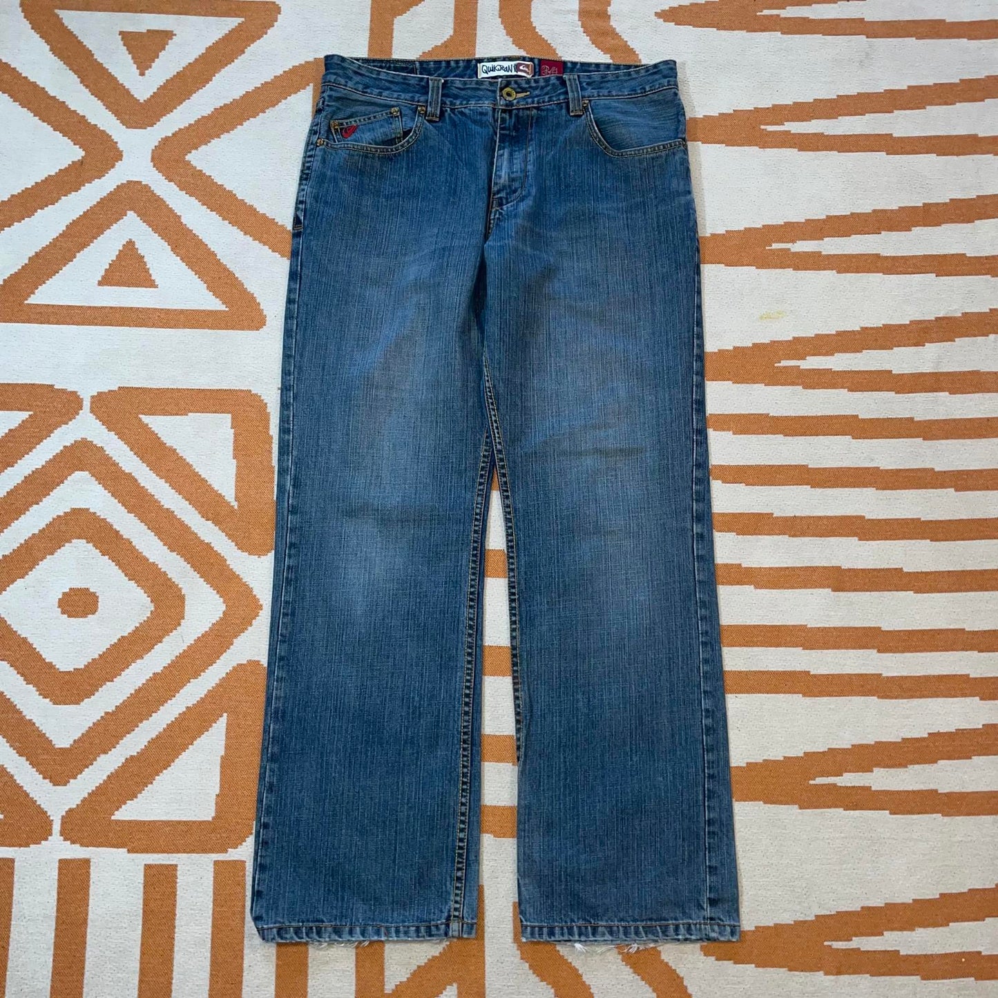 Quiksilver 00s Baggy Blue Jeans 34x32
