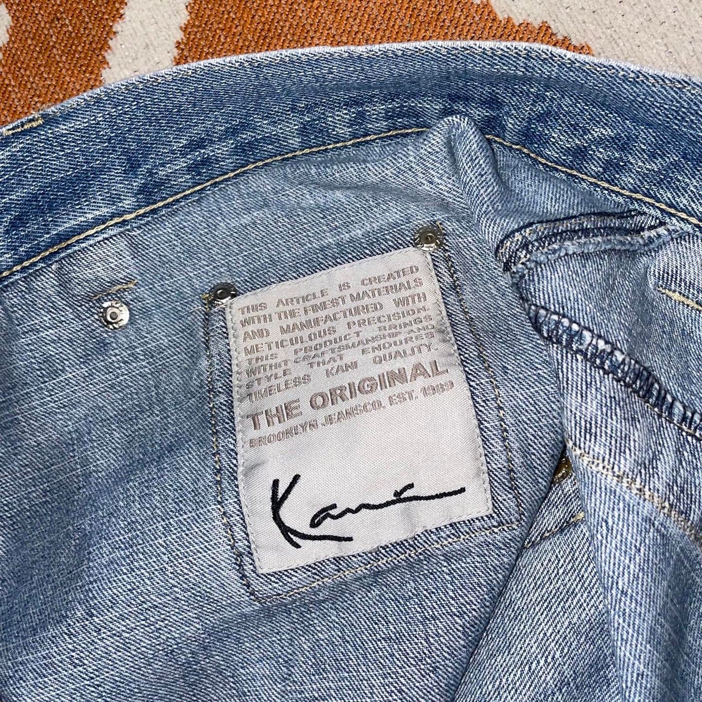 Karl Kani 00s Embroidered Baggy Jeans 30x32