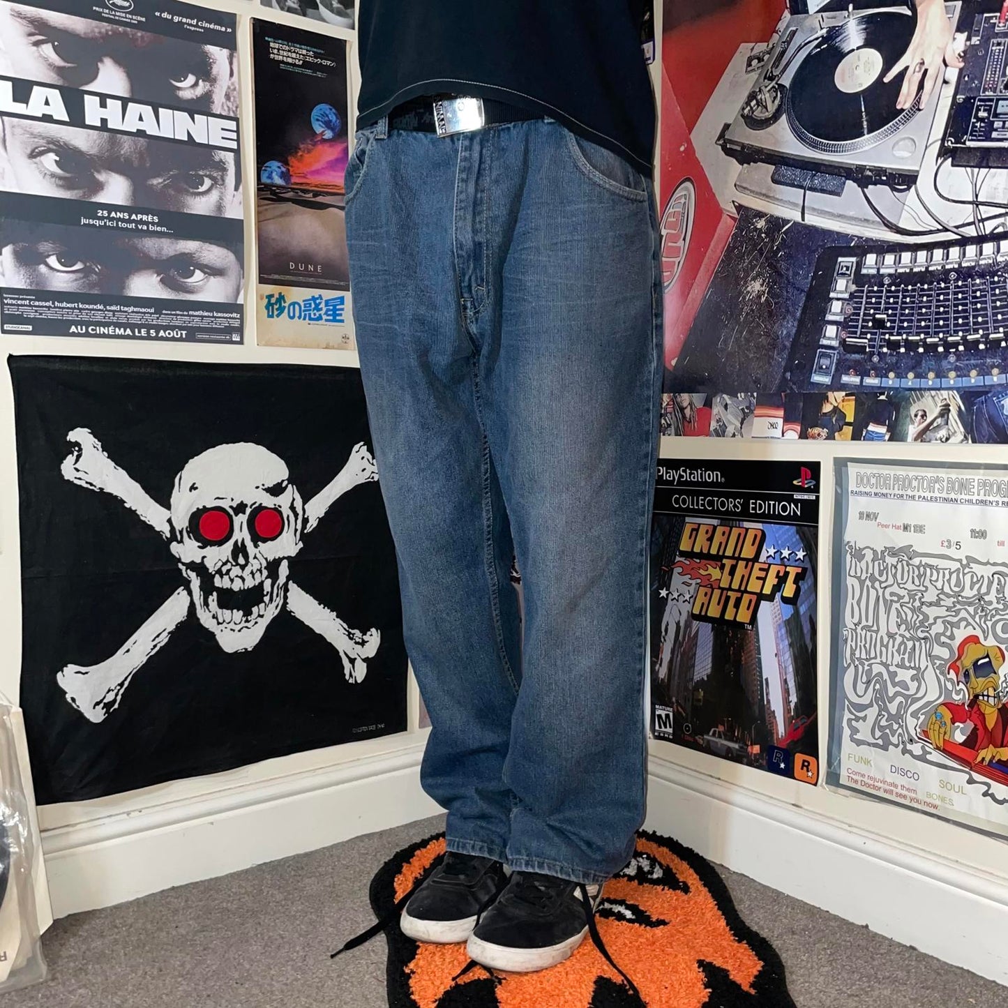 Phat Farm 00s Embroidered Jeans 38x30