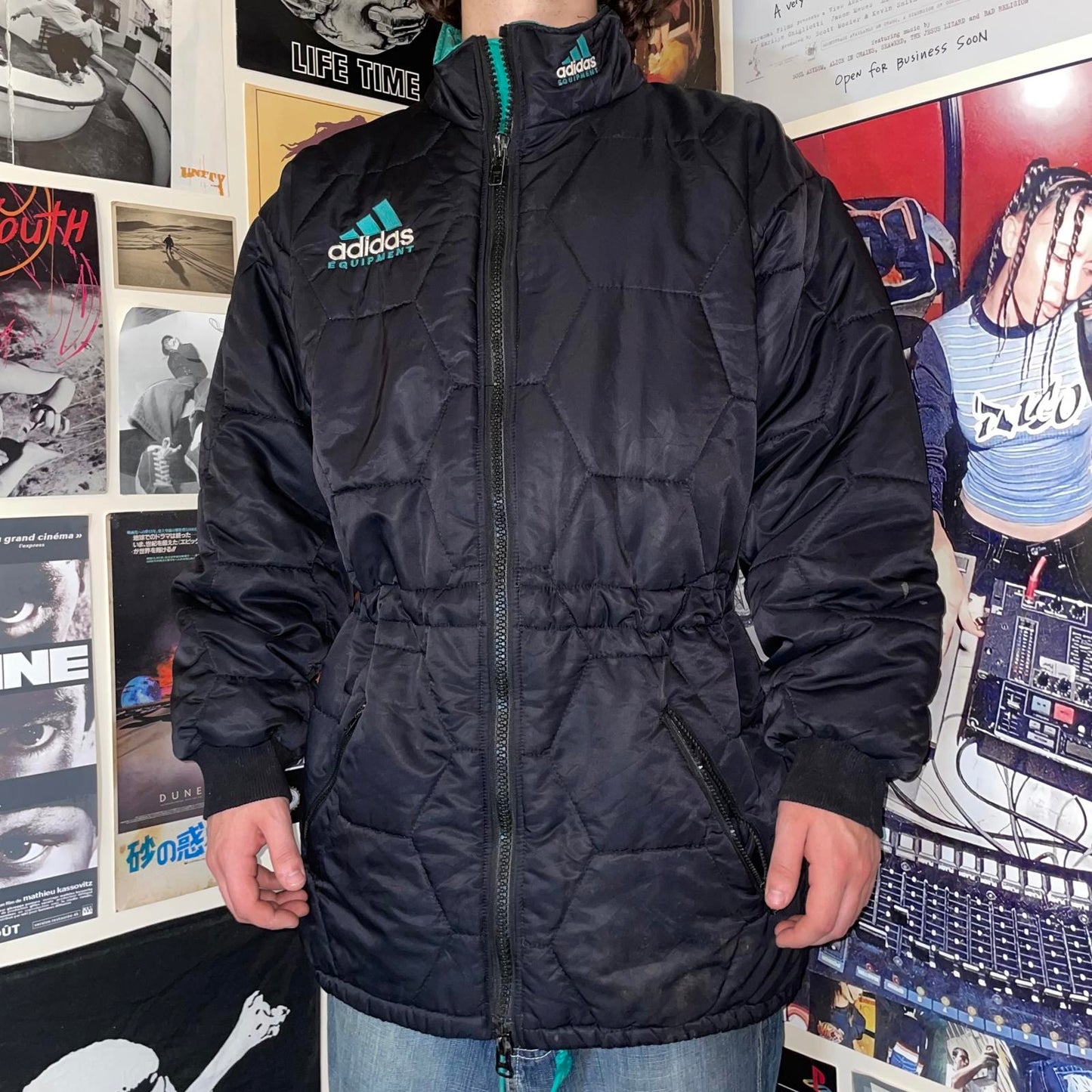Adidas Equipment 00s Hexagon Puffer Jacket L