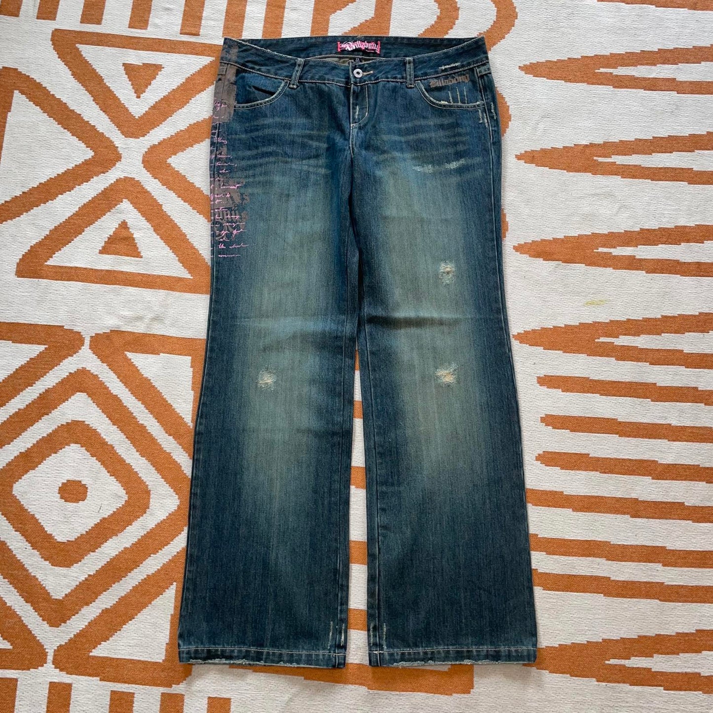 Billabong 00s Printed Graphic Jeans 34x32