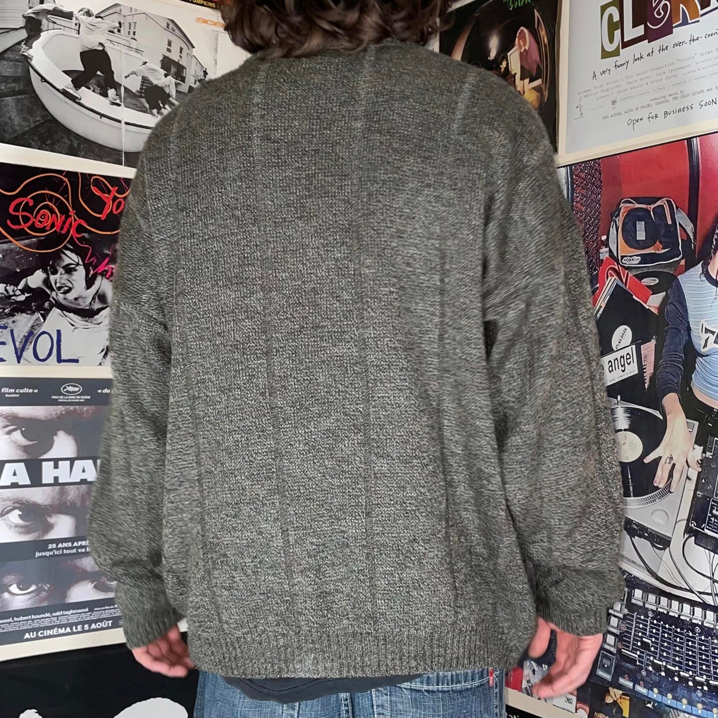 1880 Club 00s Textured Knit Green Jumper XL