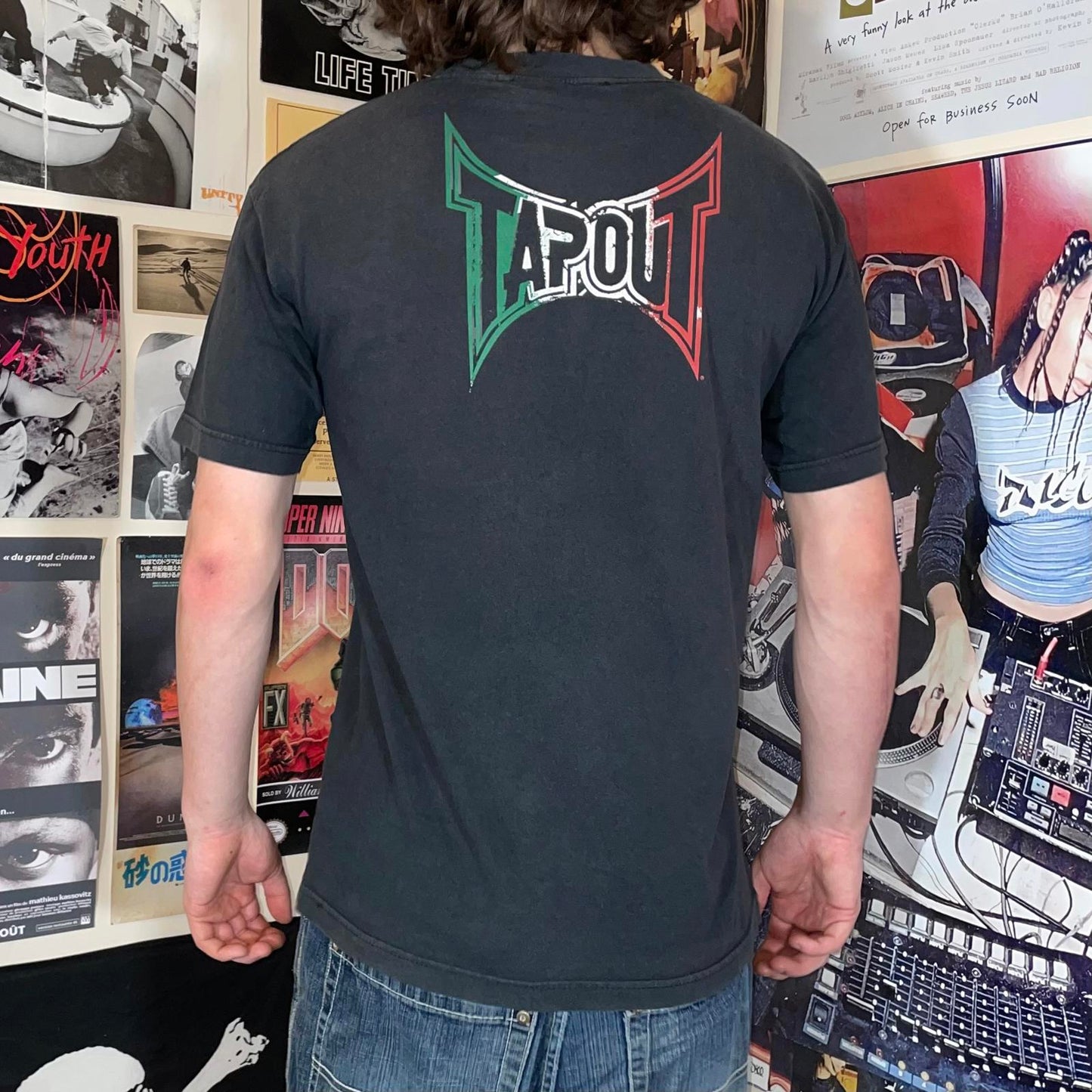 Tapout 00s Mexico Skull Graphic T-Shirt M