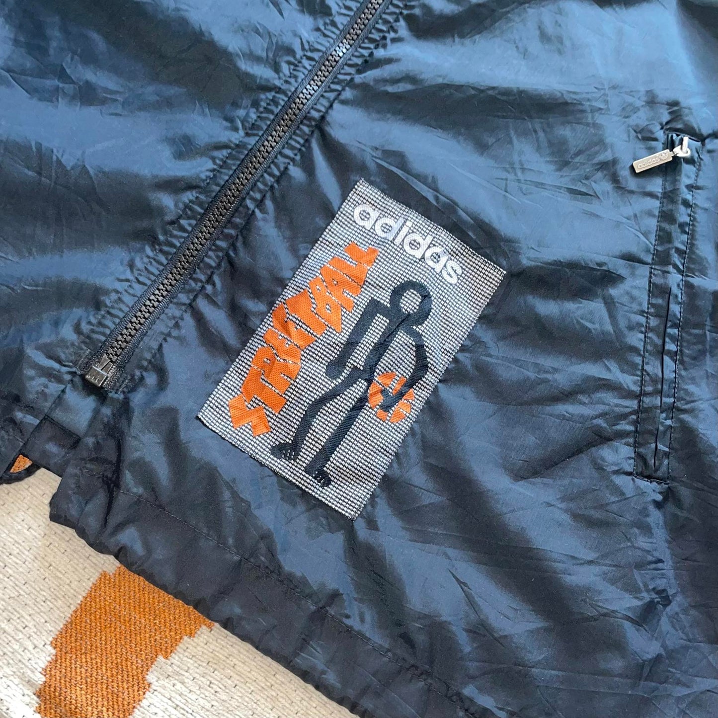90s Adidas Streetball Print Windbreaker XL