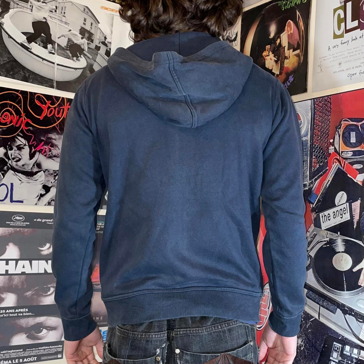 Quiksilver 00s Graphic Zip Hoodie S