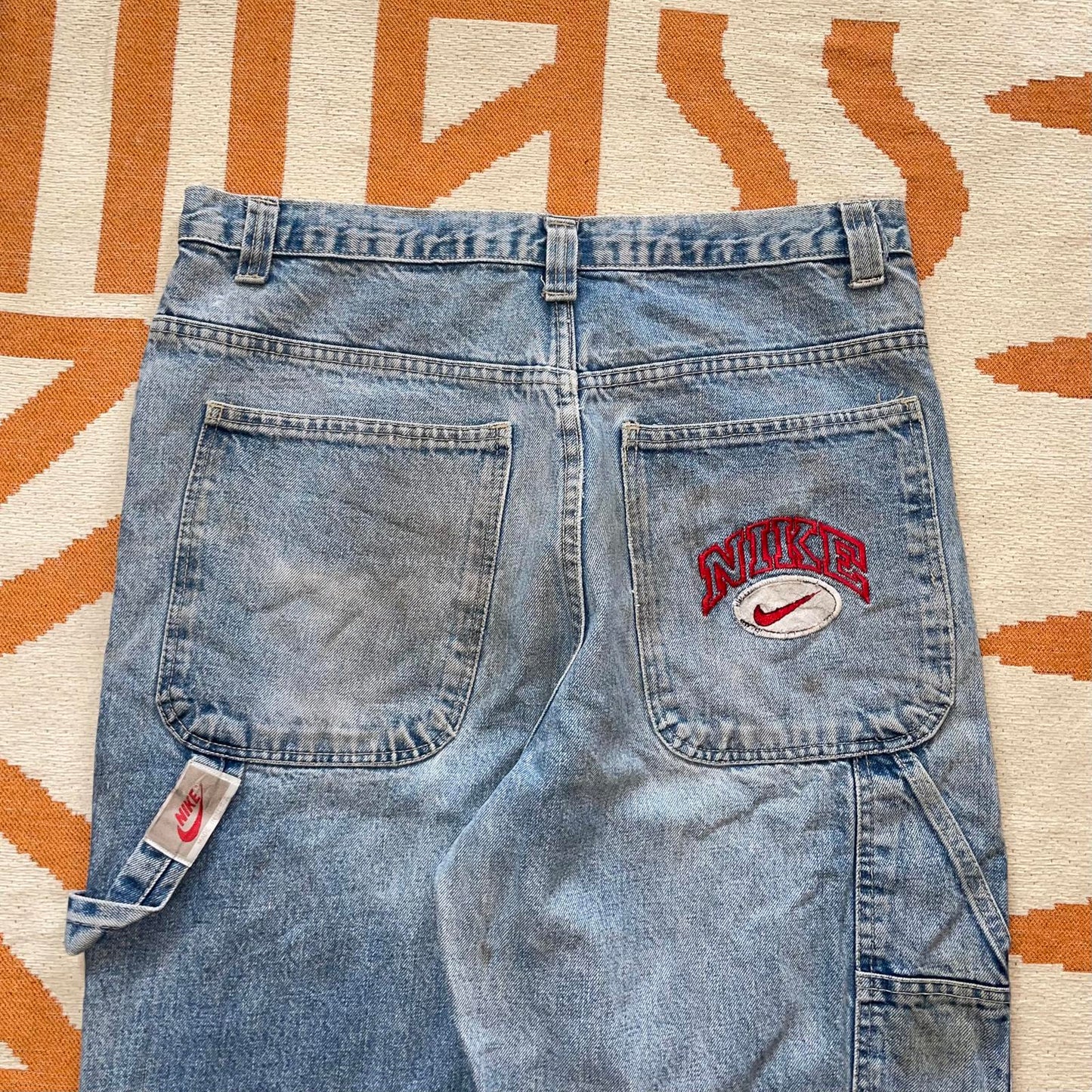 Nike 90s Embroidered Baggy Carpenter Jeans 34x30