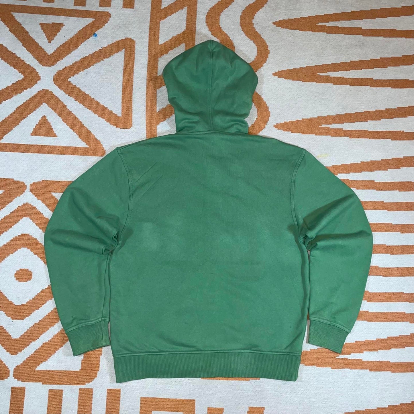 Quiksilver 00s Embroidered Green Zip Hoodie M