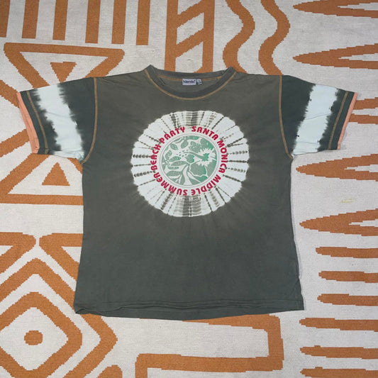 Identic 90s Party Graphic Tie Dye T-Shirt L.