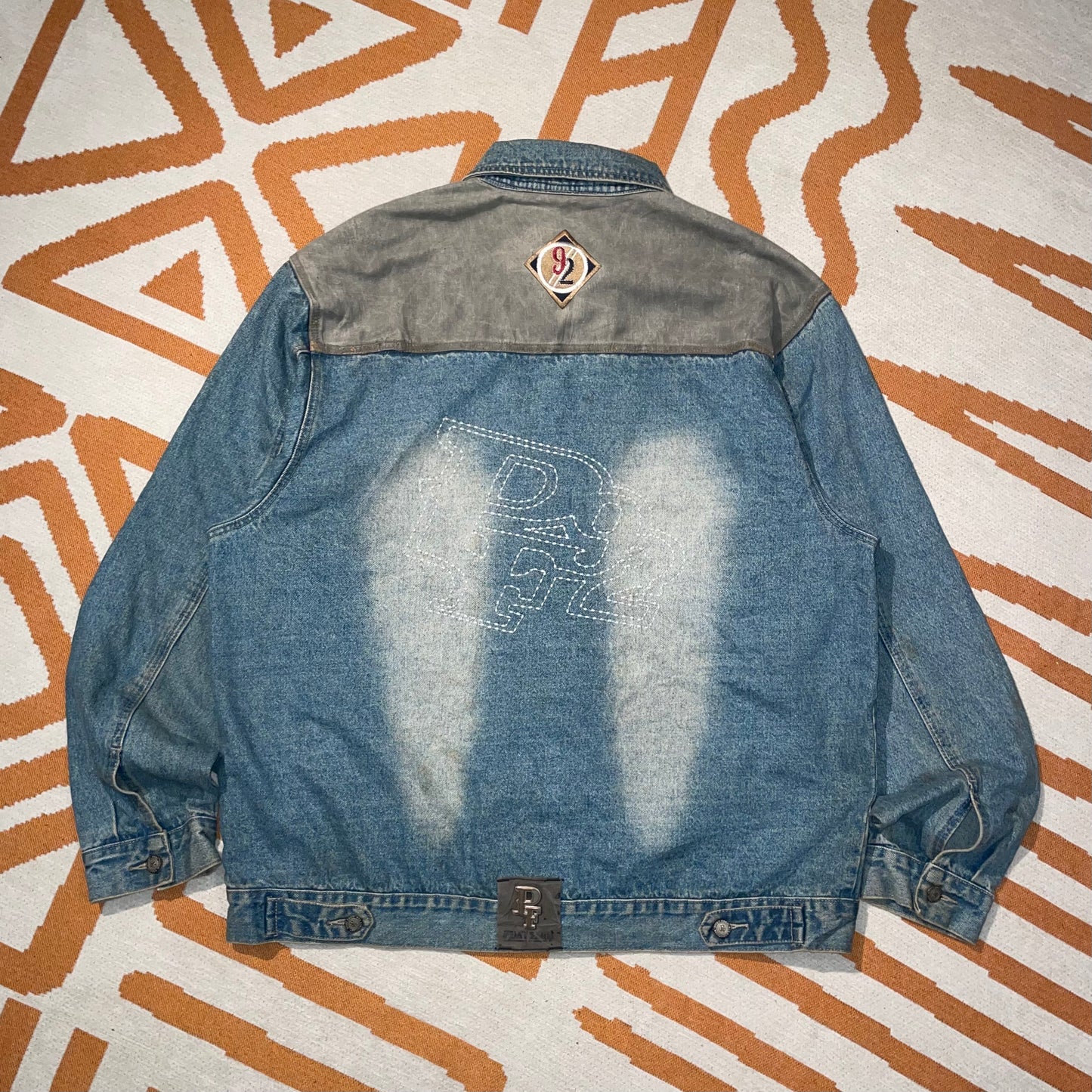 Phat Farm 00s Panelled Denim Jacket XXL