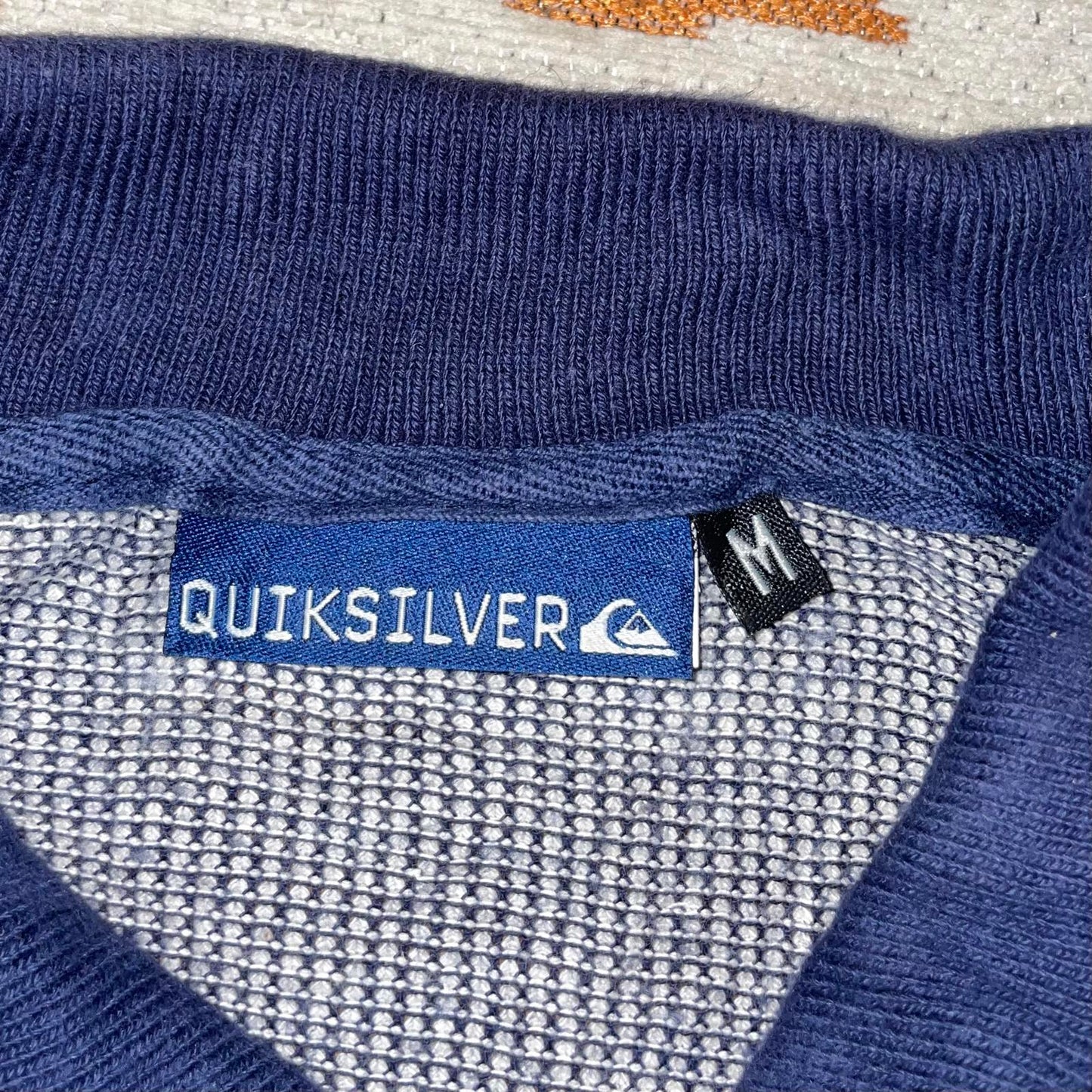 Quiksilver 00s Embroidered Longsleeve Polo M