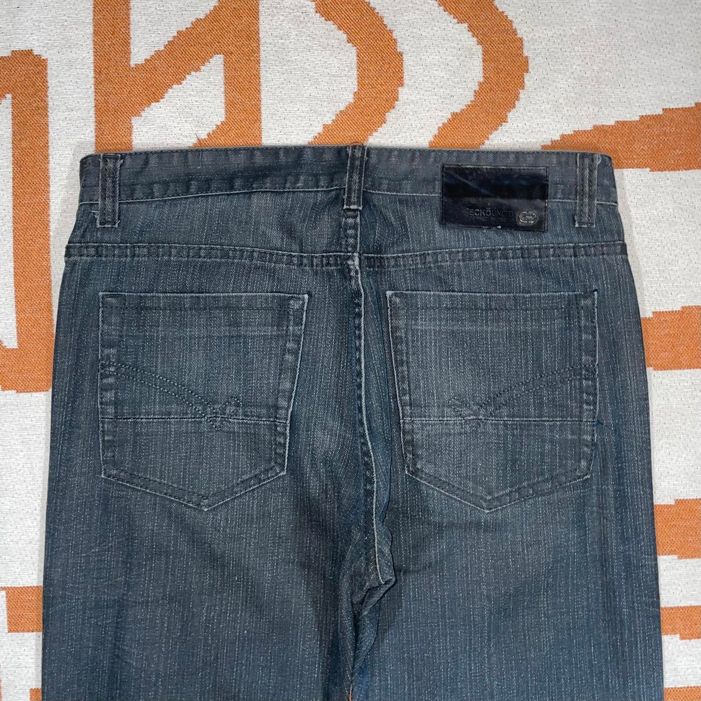 Ecko Unltd. 00s Black Straight Denim Rhino Jeans 34x32