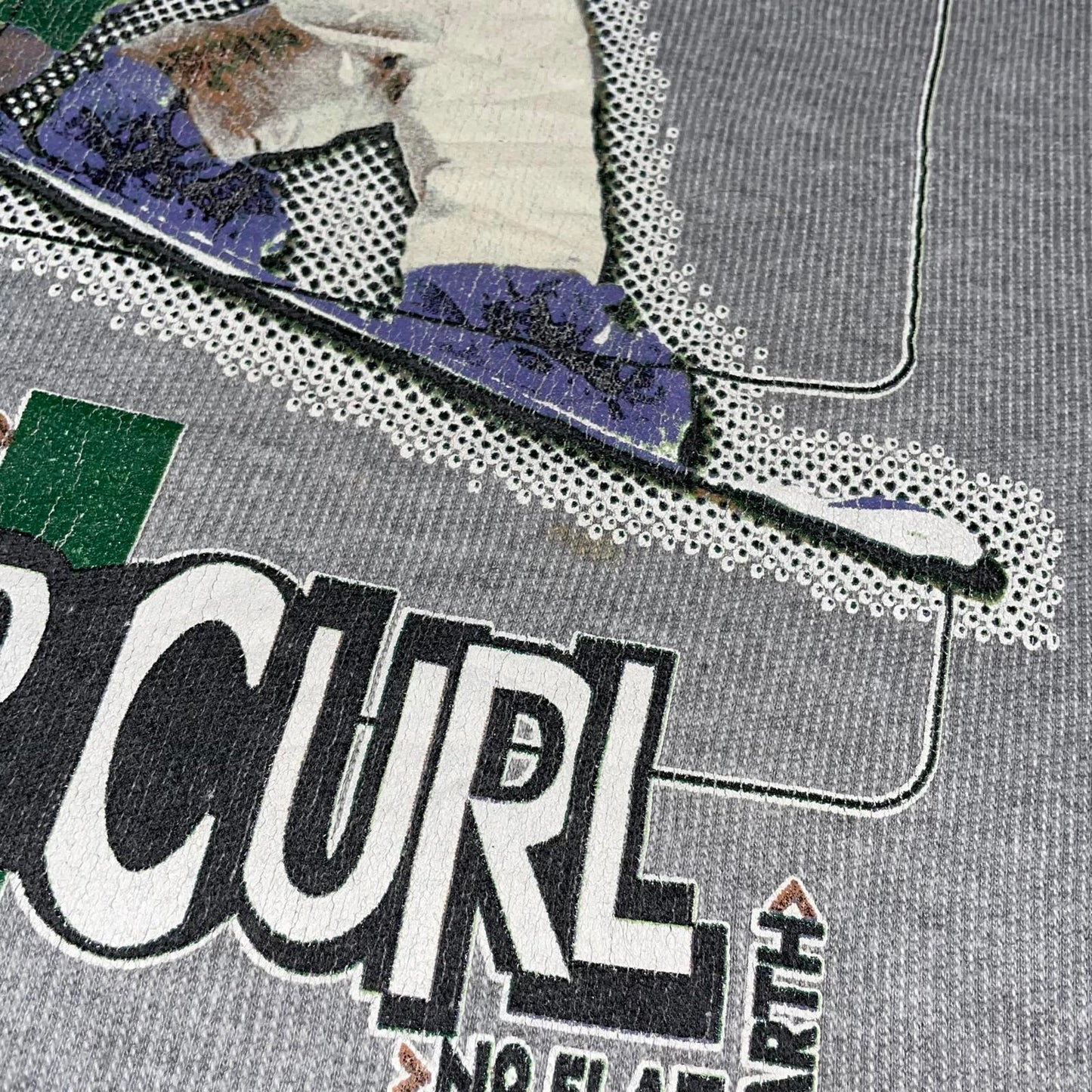 Rip Curl 90s Snowboarder Graphic Grey Sweatshirt XL