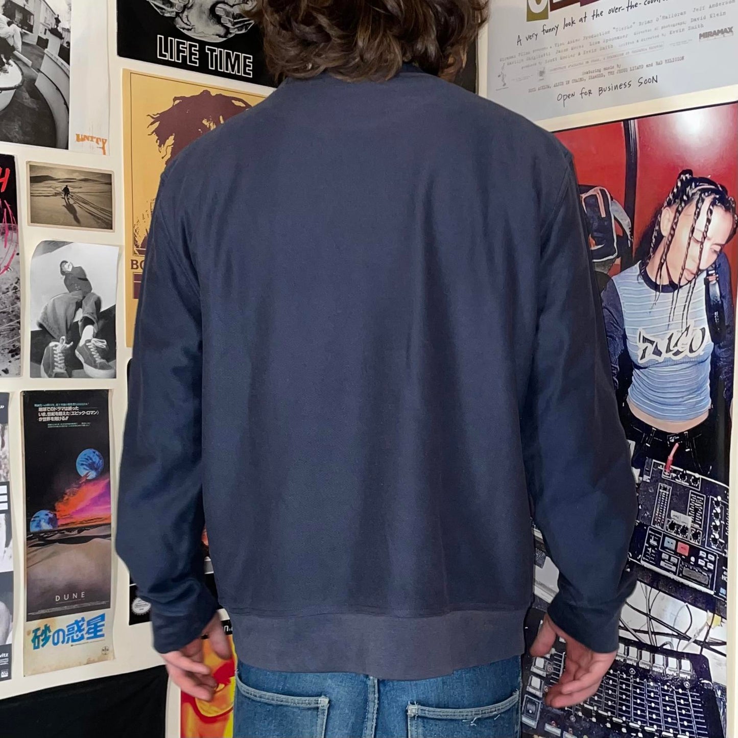 Umbro 00s Embroidered Navy Sweatshirt XL