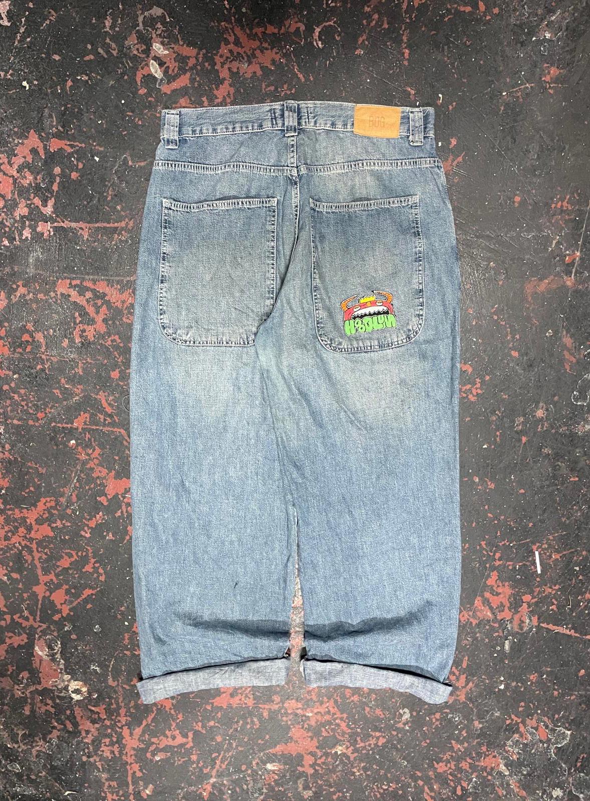 Hoodlum ‘All City Kings’ Embroidered Jeans 34x34