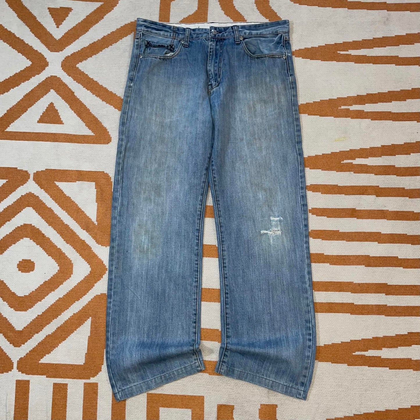 Rip Curl 00s Embroidered Surf Jeans 34x32