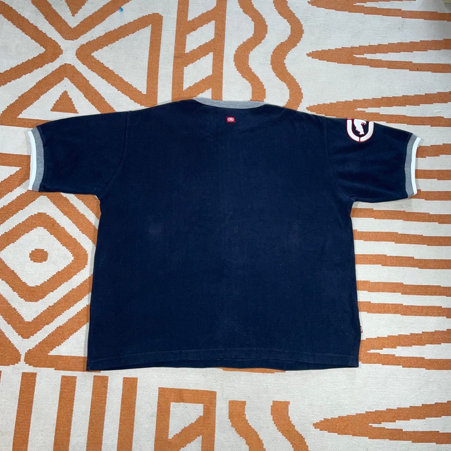 Ecko Unltd. 00s Embroidered Rhino Ringer T-Shirt M