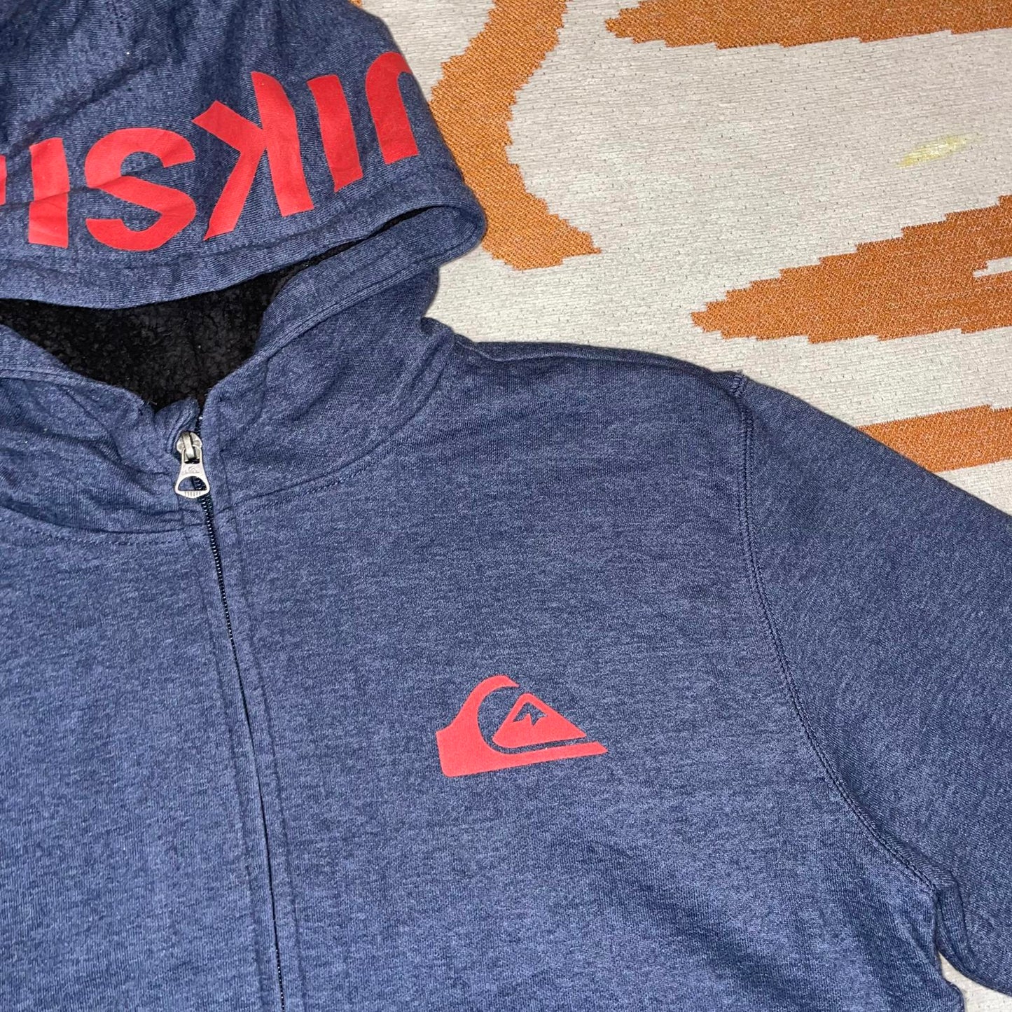 Quiksilver 10s Surf Print Zip Hoodie XL/16