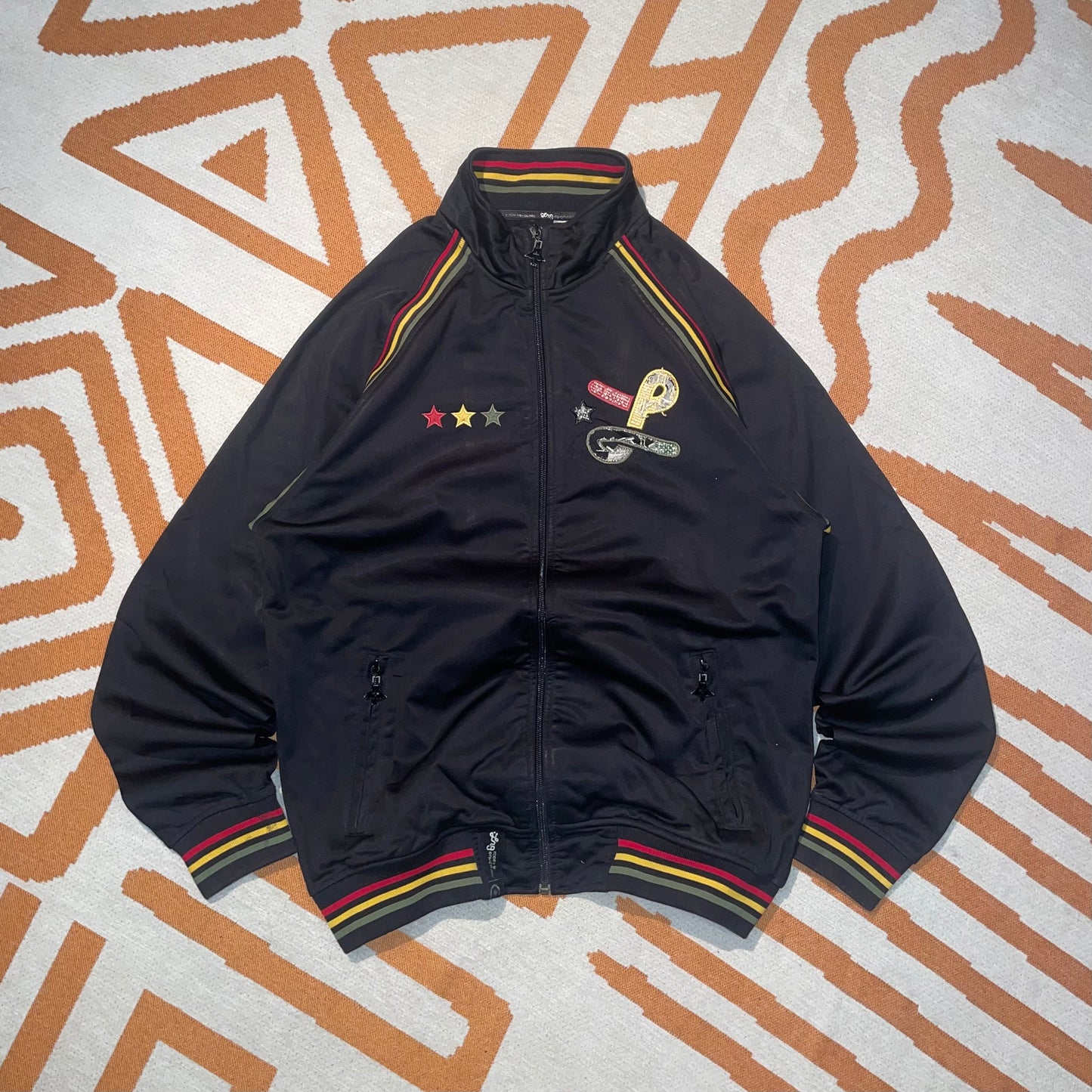 LRG 90s Embroidered Jamaica Jacket M