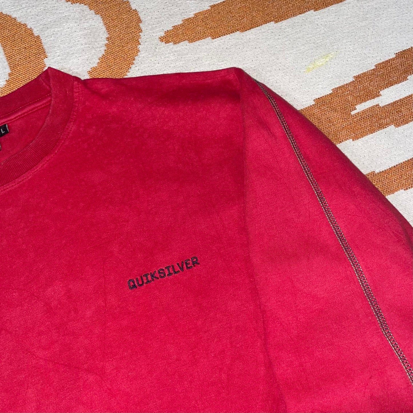 Quiksilver 00s Embroidered Longsleeve T-Shirt L