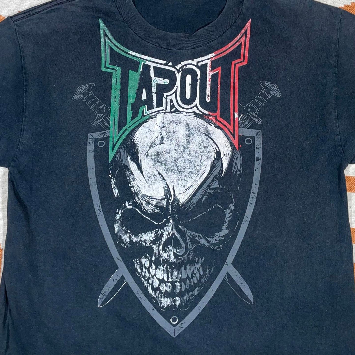 Tapout 00s Mexico Skull Graphic T-Shirt M