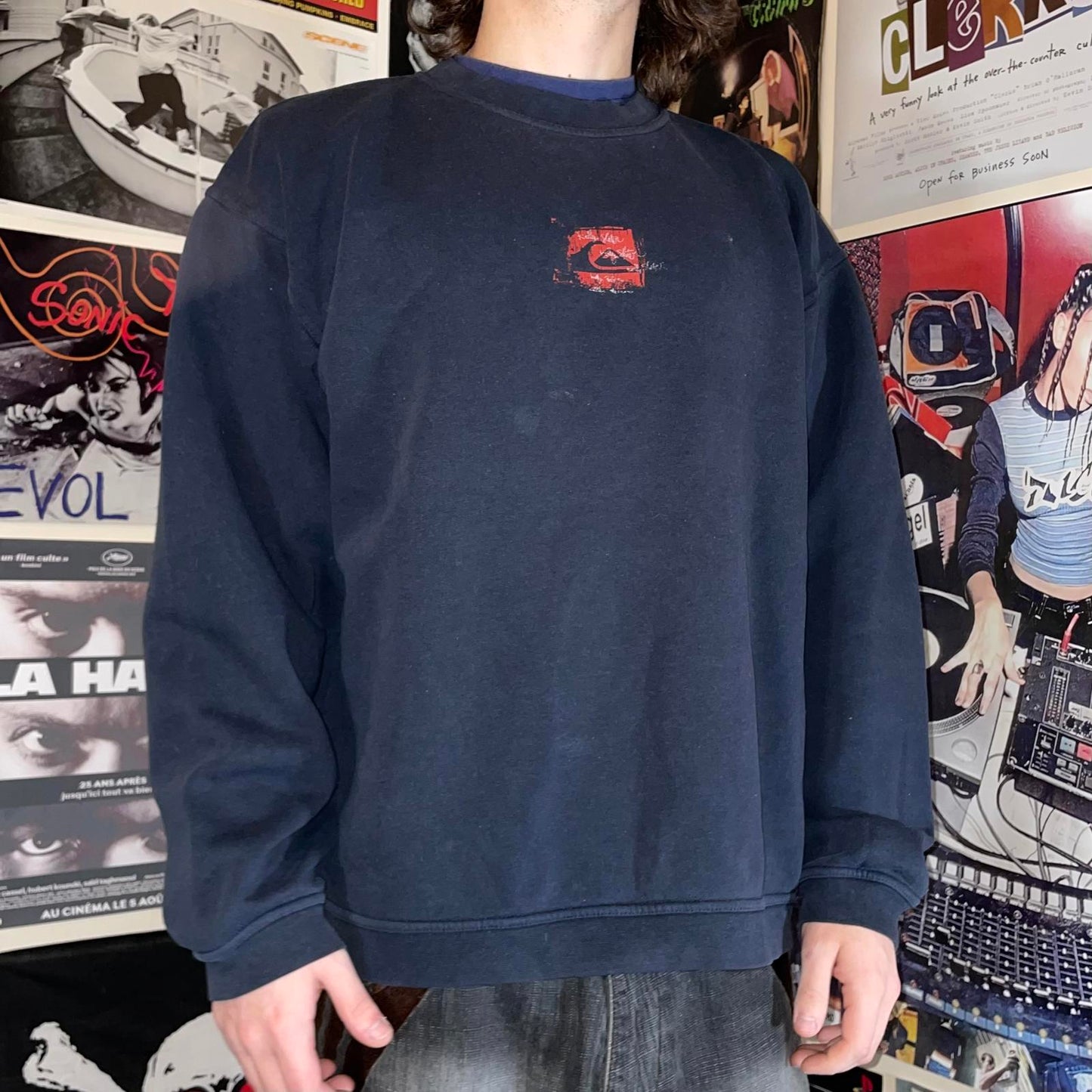 Quiksilver 00s Print Kelly Slater Sweatshirt XL