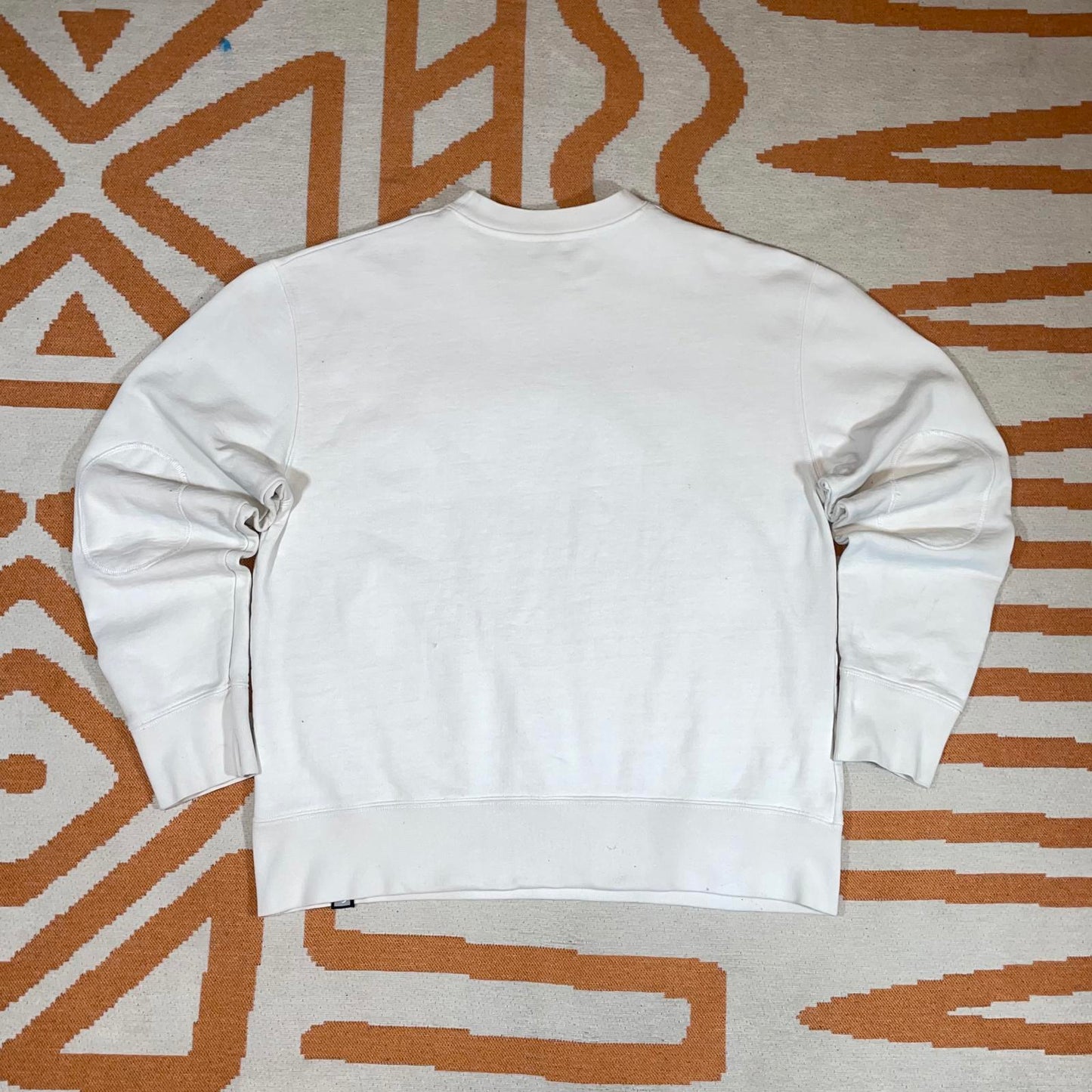Quiksilver 90s Embroidered Spell-Out White Sweatshirt XL