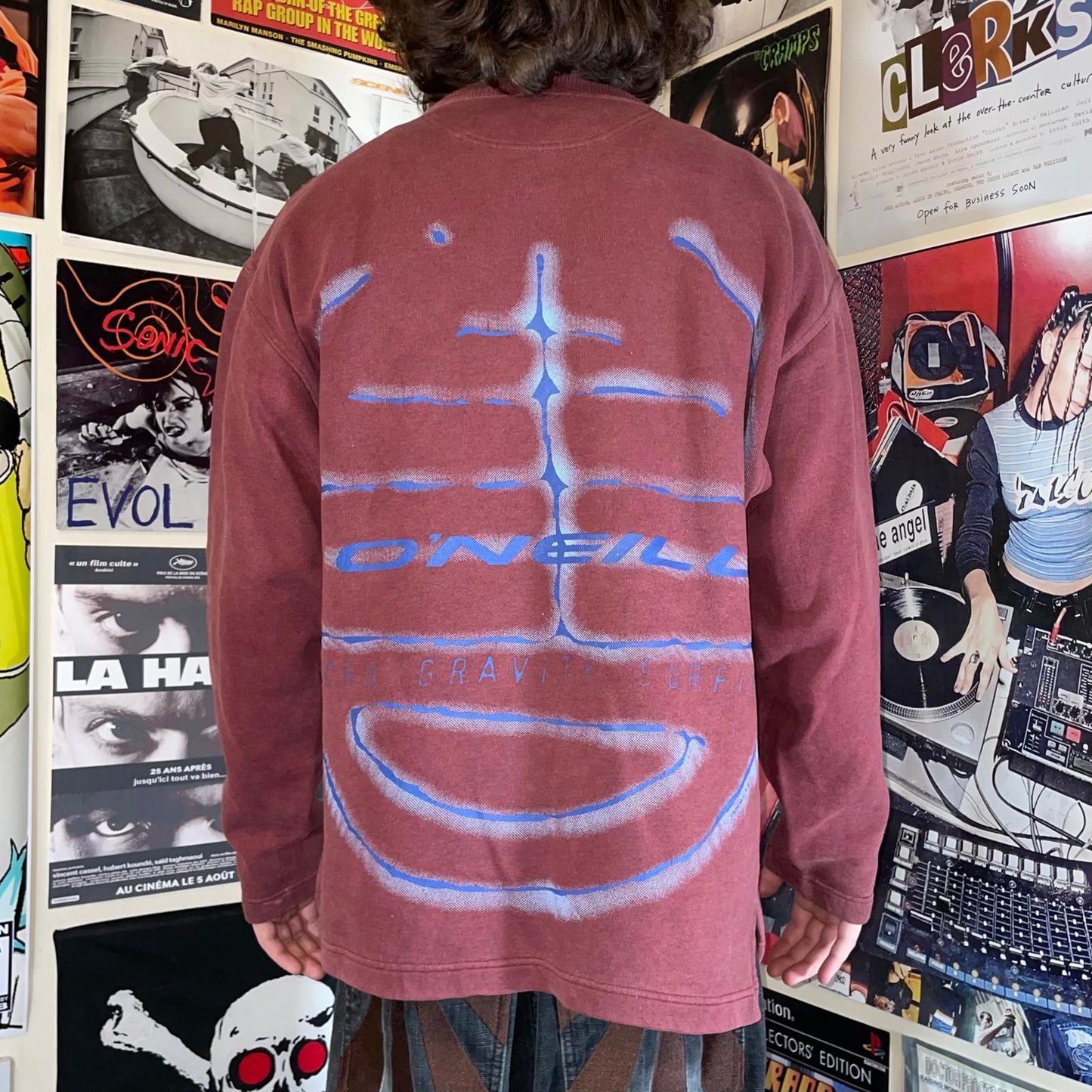 O’Neill 90s Graphic Surf Art Sweatshirt M