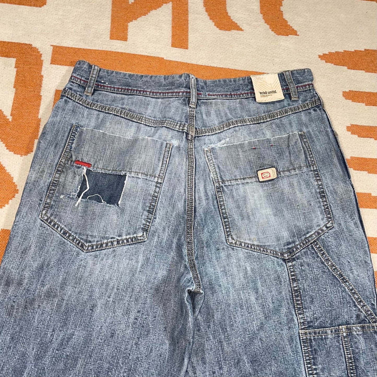 Ecko Unltd. 00s Rhino Blue Denim Jeans 33x32