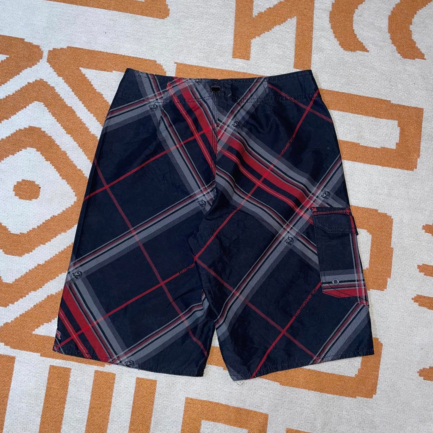 Quiksilver 00s Pattern Board Shorts XS