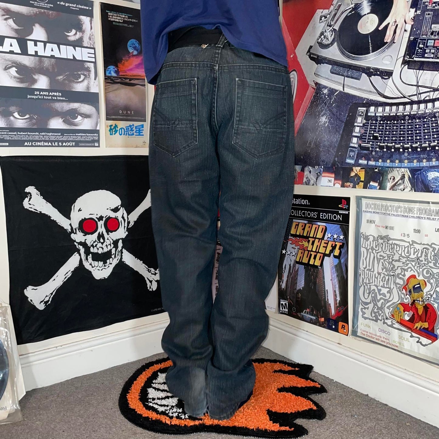 Ecko Unltd. 00s Black Straight Denim Rhino Jeans 34x32