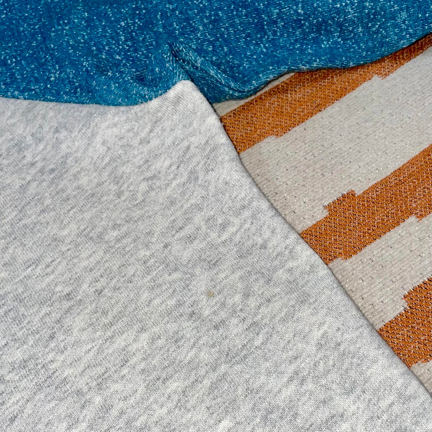 Quiksilver 00s Panelled Blue Logo Sweatshirt L