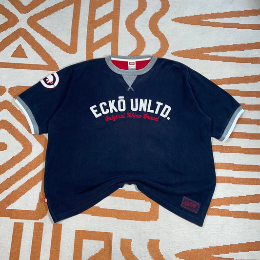 Ecko Unltd. 00s Embroidered Rhino Ringer T-Shirt M