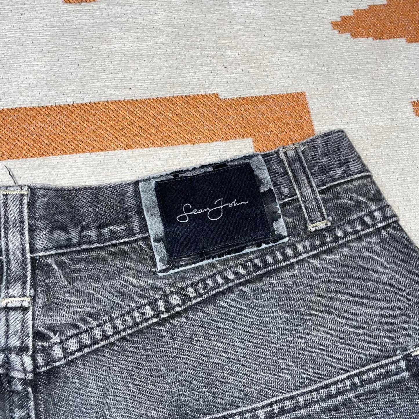 Sean John 00s Baggy Grey Denim Jeans 34x32