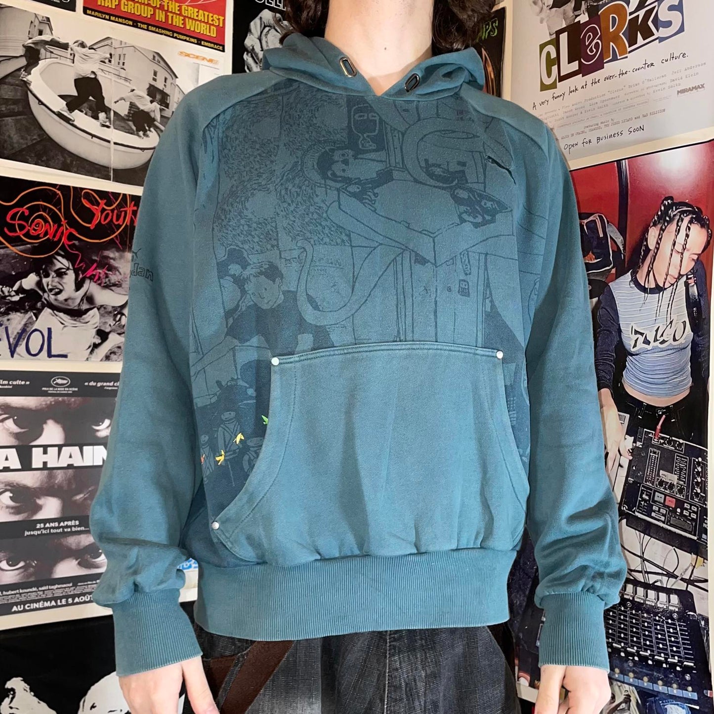 Puma x KozynDan ‘09 ‘Londamned’ Art Print Hoodie M