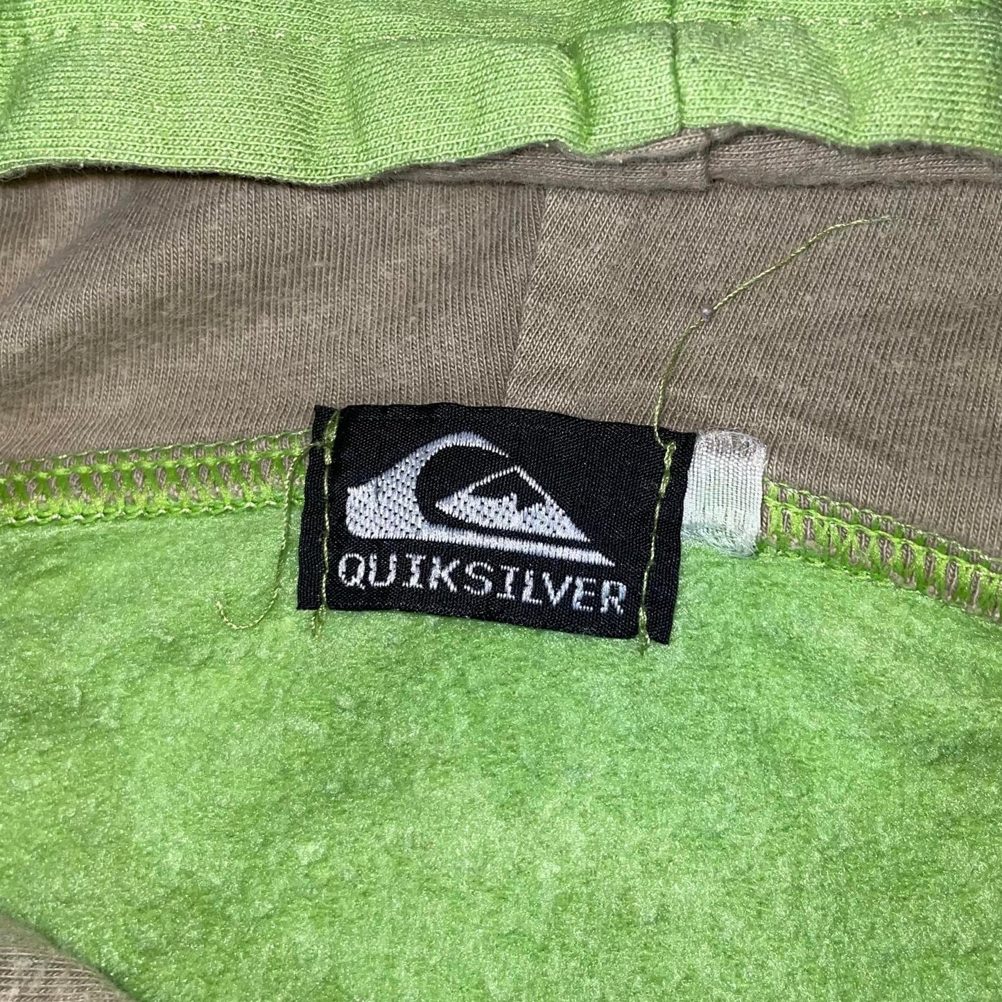 Quiksilver 90s Embroidered ‘69’ Surf Green Hoodie XXL