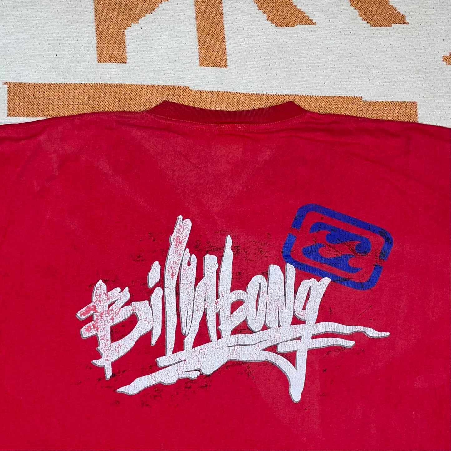 Billabong 90s Red Signature Graphic T-Shirt XL