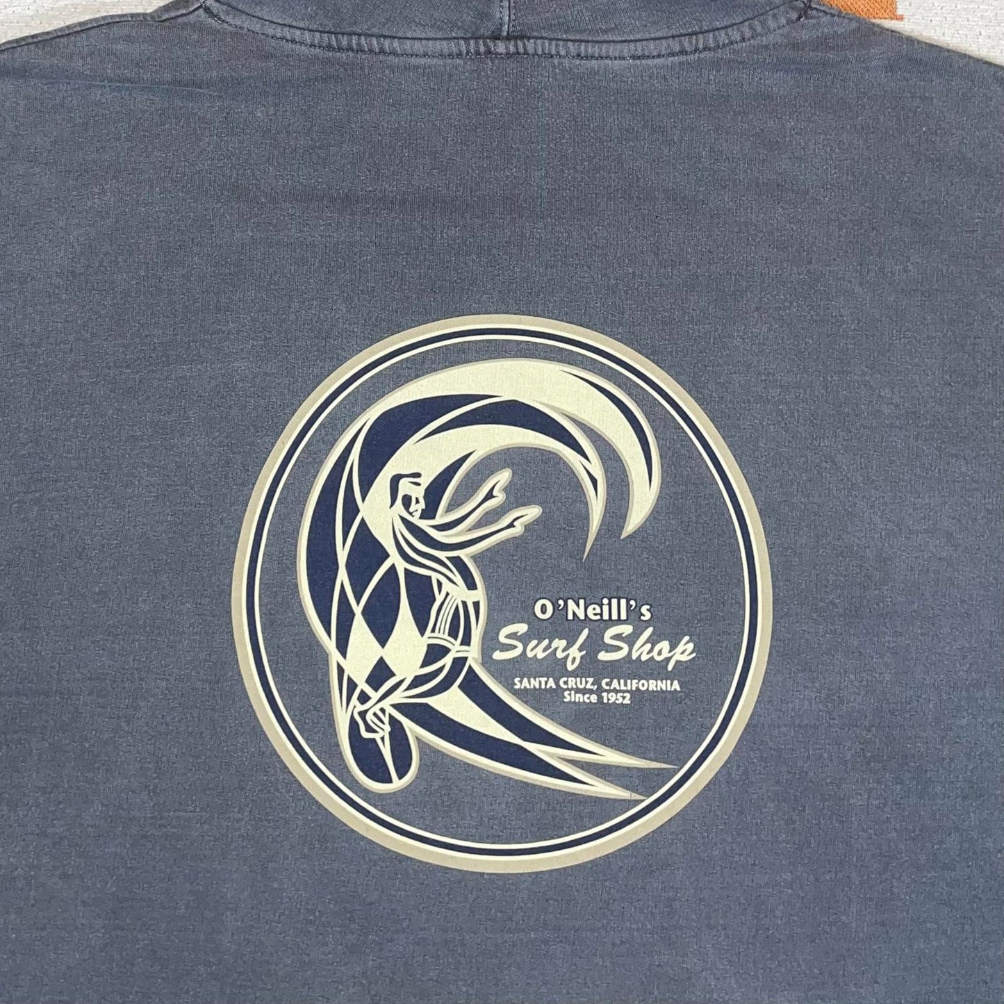 O’Neill 90s Surf Shop Art Print Grey Hoodie XL